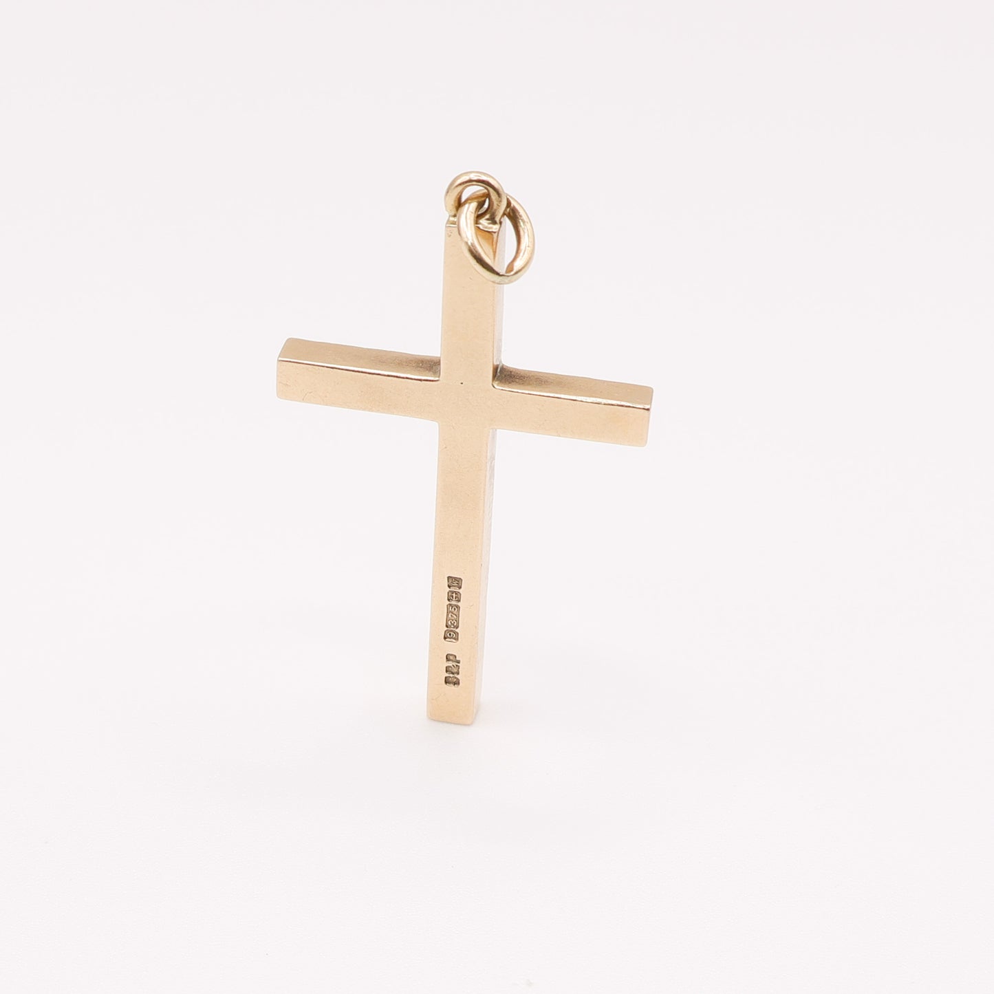 Second-Hand 9ct Gold Heavy Textured Cross Pendant