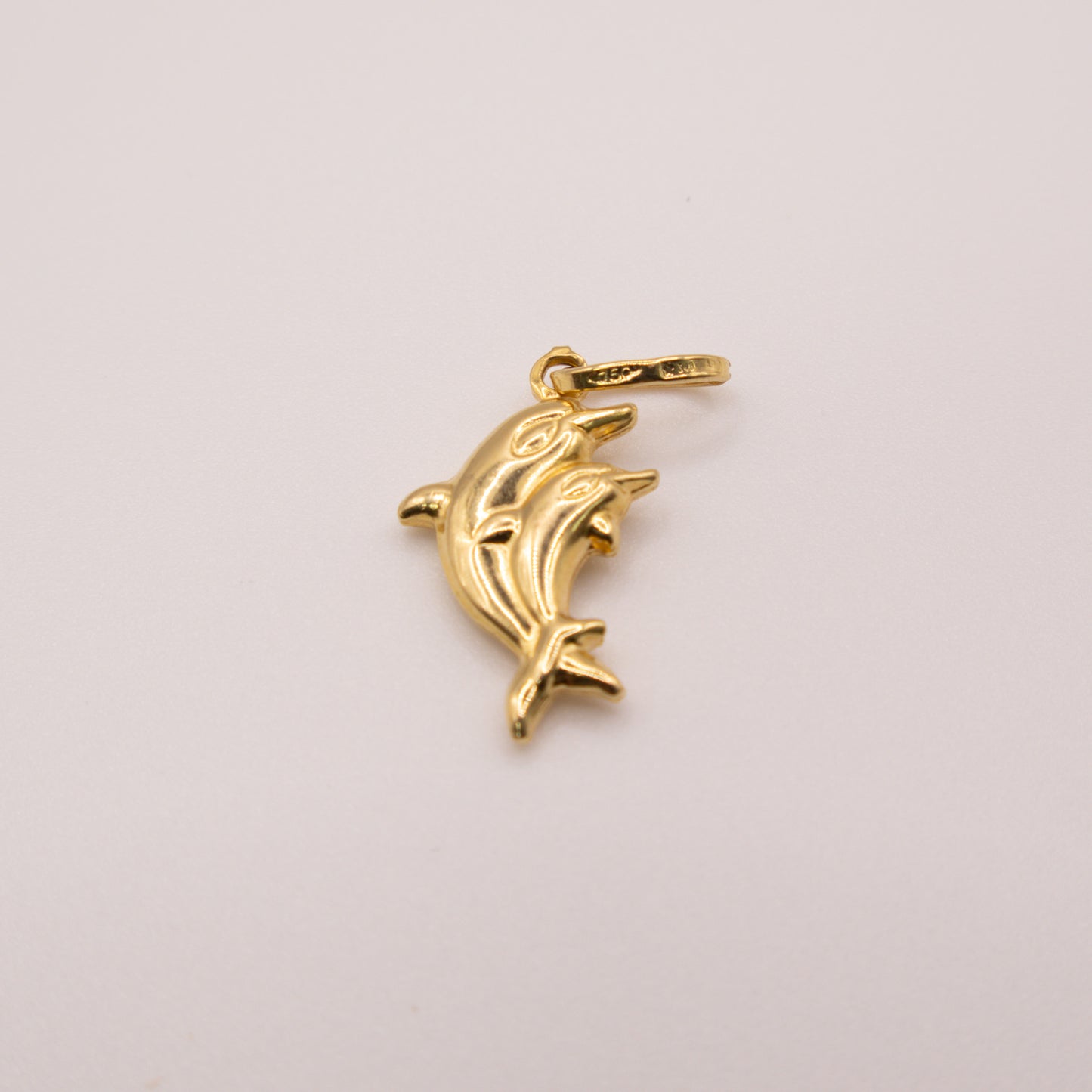 Second-Hand 18ct Yellow Gold Double Dolphin Pendant