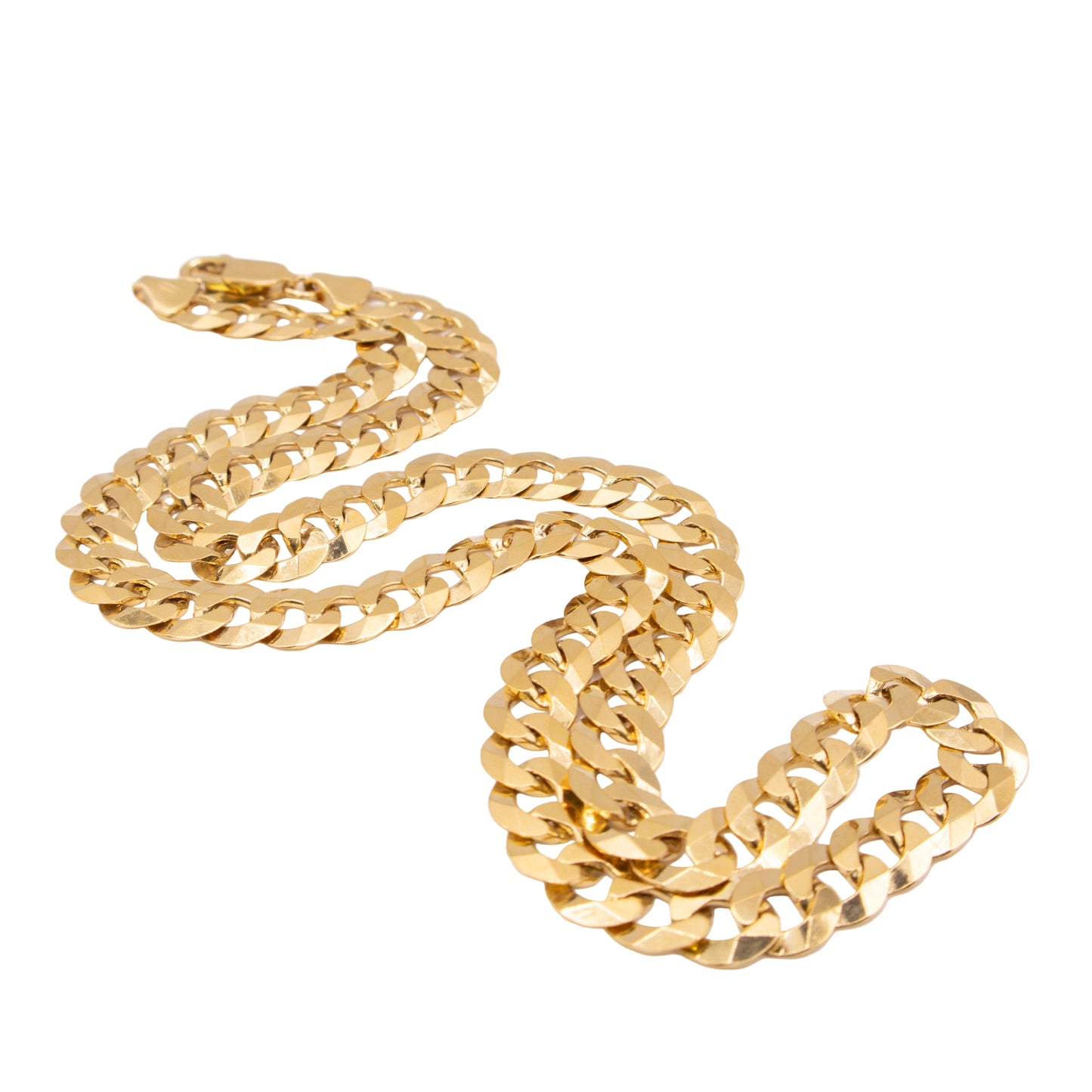 Second-Hand 9ct Yellow Gold Italian Curb Chain Necklace