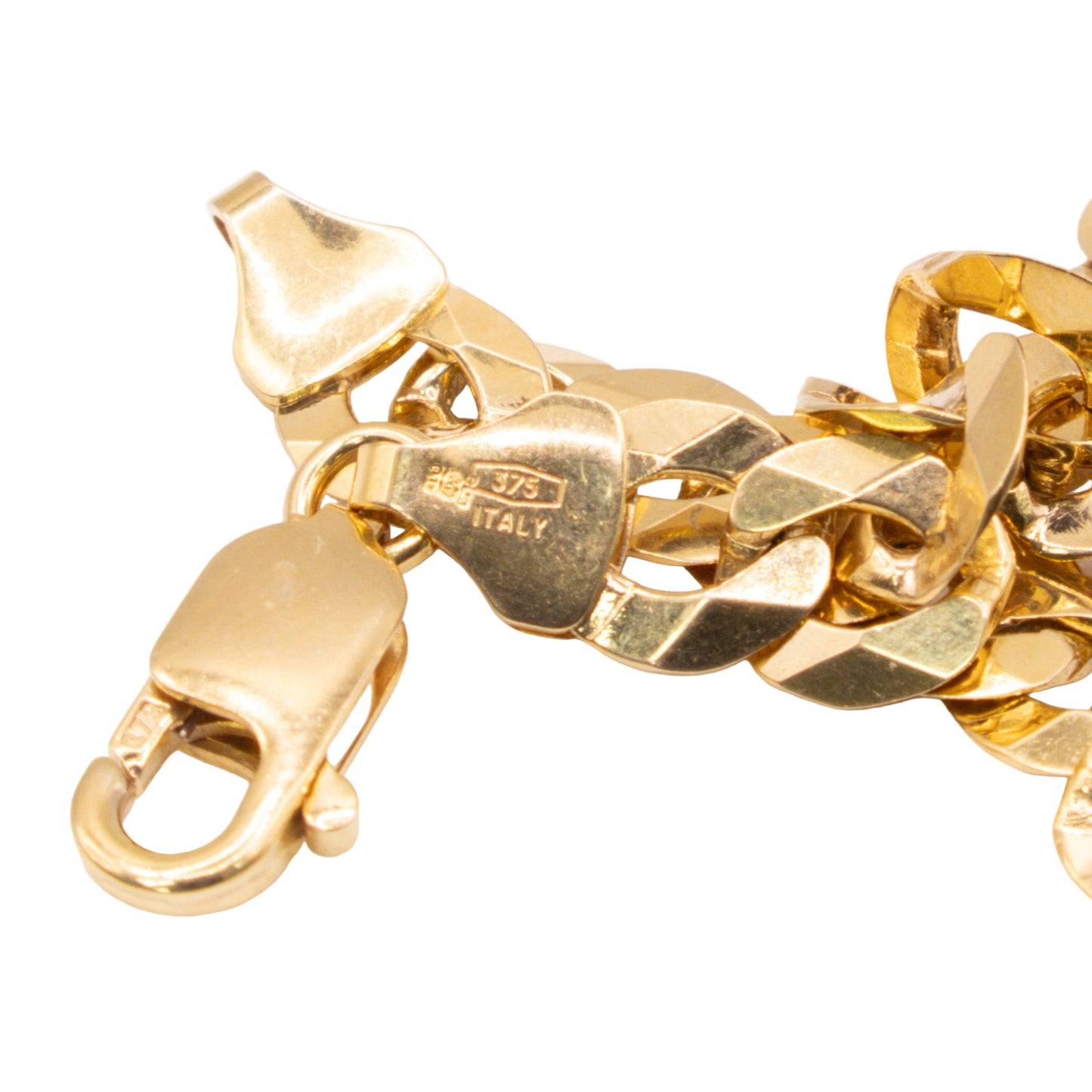 Second-Hand 9ct Yellow Gold Italian Curb Chain Necklace