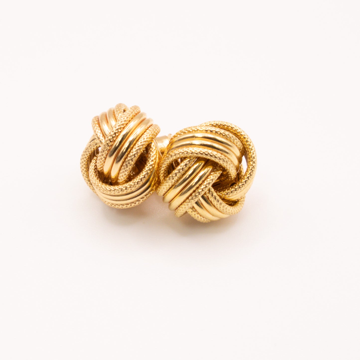 Second-Hand 9ct Yellow Gold Knot Stud Earrings