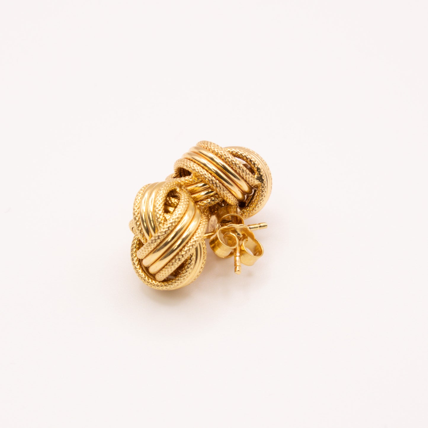 Second-Hand 9ct Yellow Gold Knot Stud Earrings