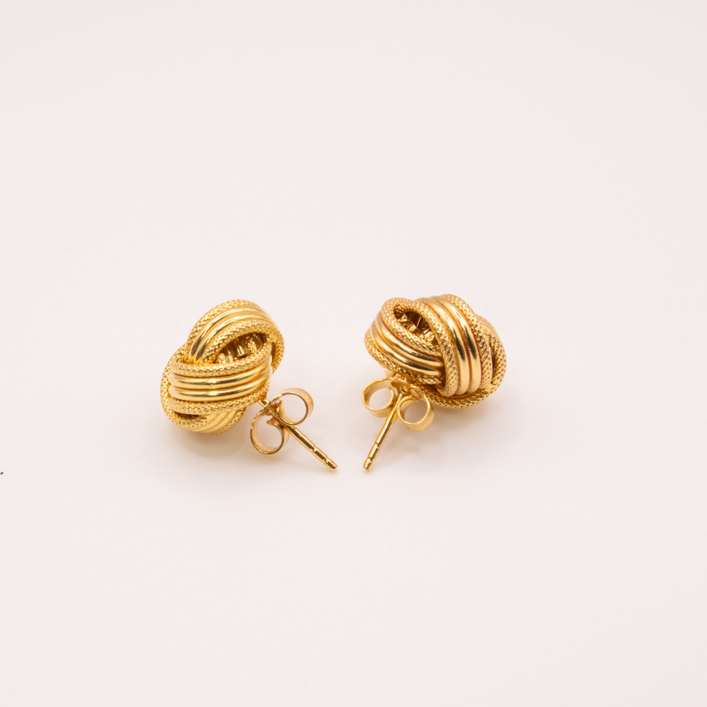 Second-Hand 9ct Yellow Gold Knot Stud Earrings