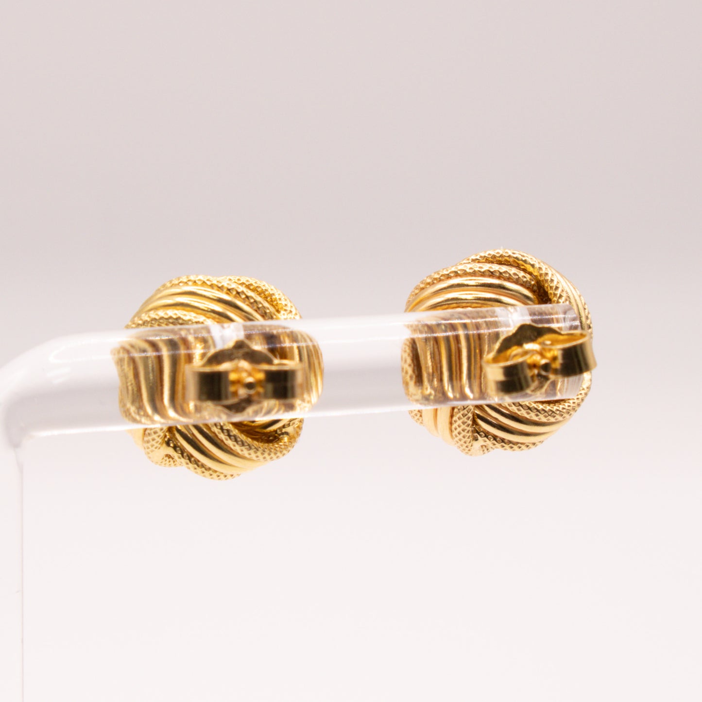 Second-Hand 9ct Yellow Gold Knot Stud Earrings