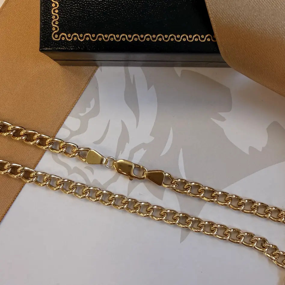 9ct Gold Curb Chain - 27 Inch