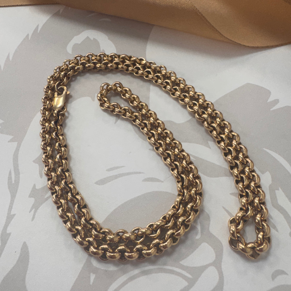 9ct Yellow Gold Belcher Chain – 24 Inches