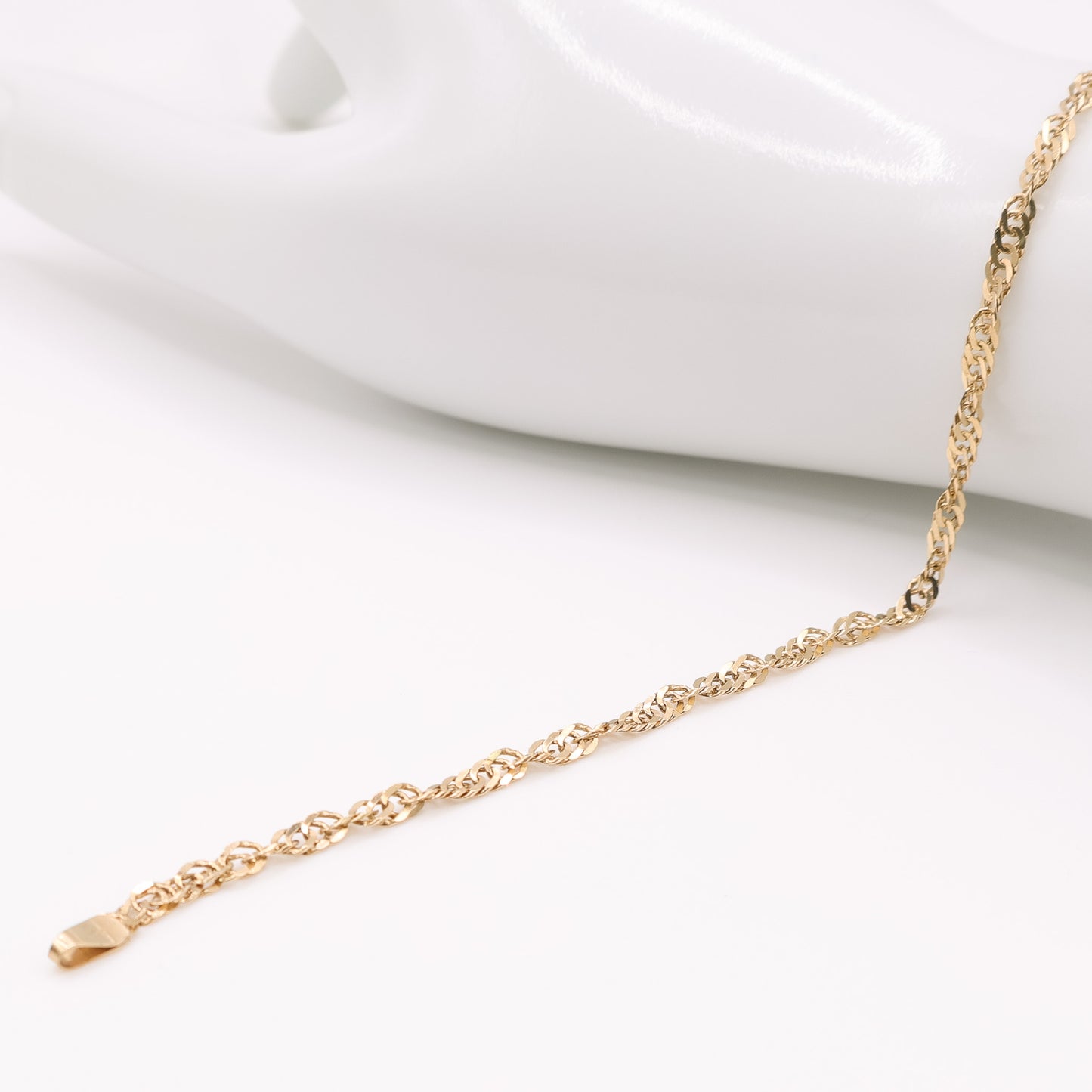 Second-Hand 9ct Yellow Gold Twisted Curb Bracelet