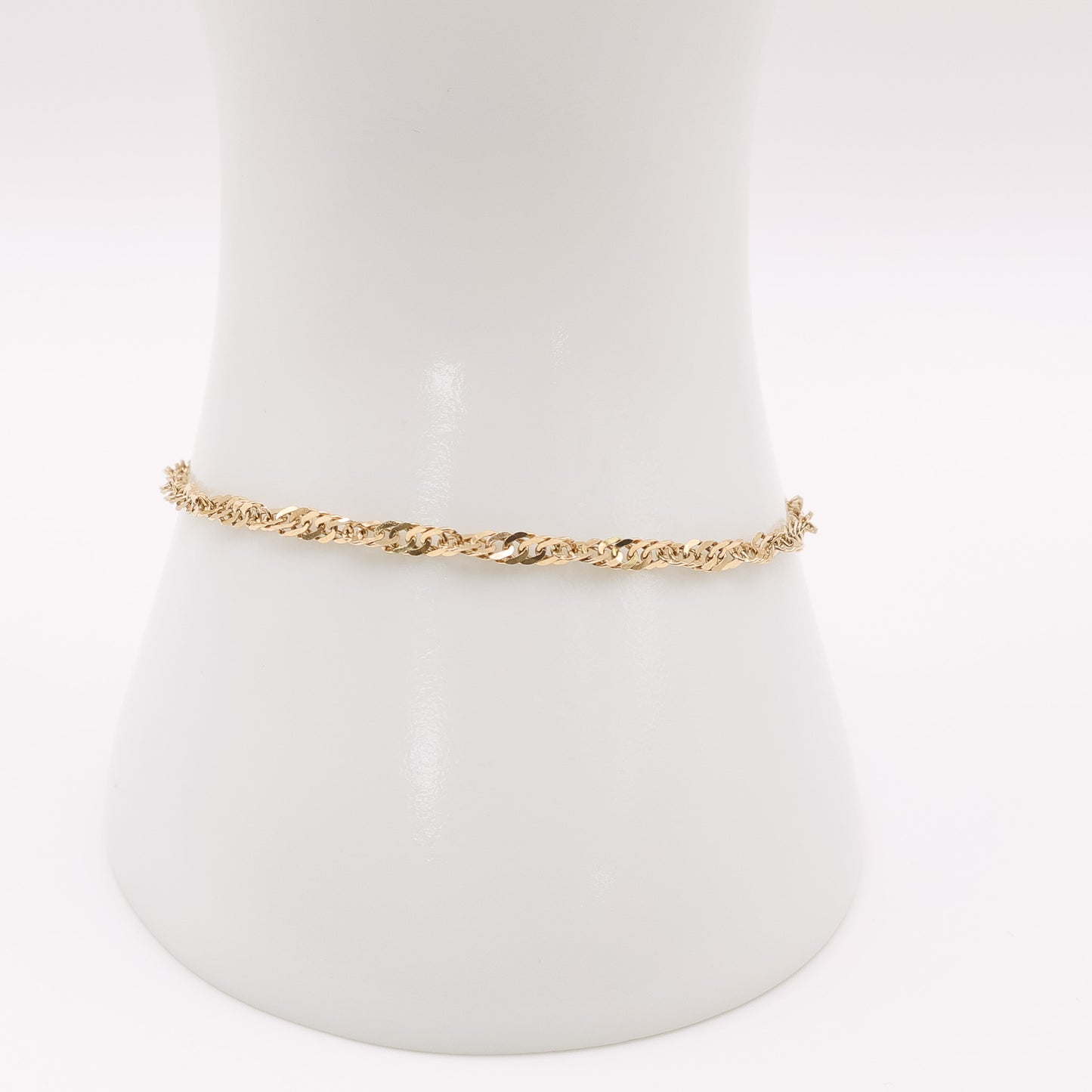 Second-Hand 9ct Yellow Gold Twisted Curb Bracelet