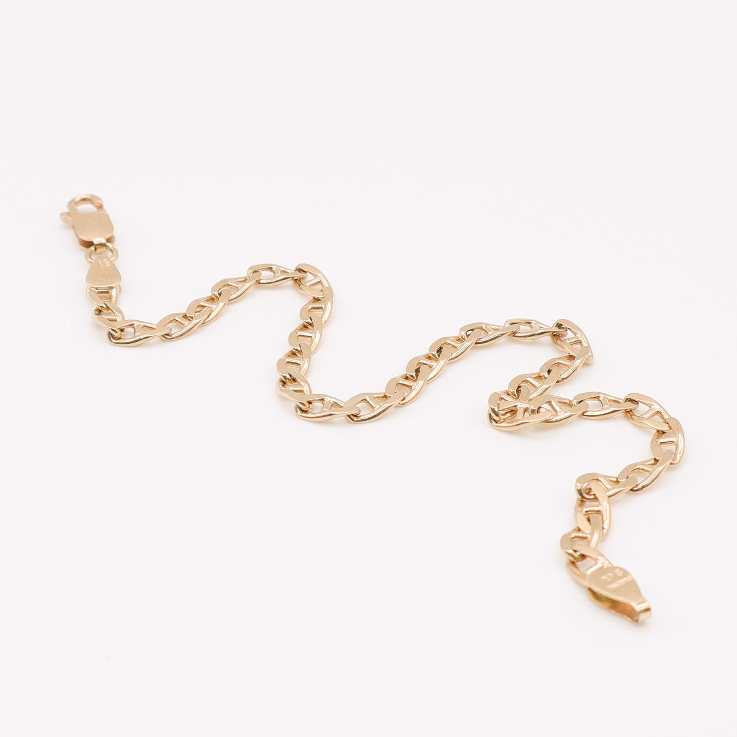Second-Hand 9ct Yellow Gold Mariner Link Bracelet
