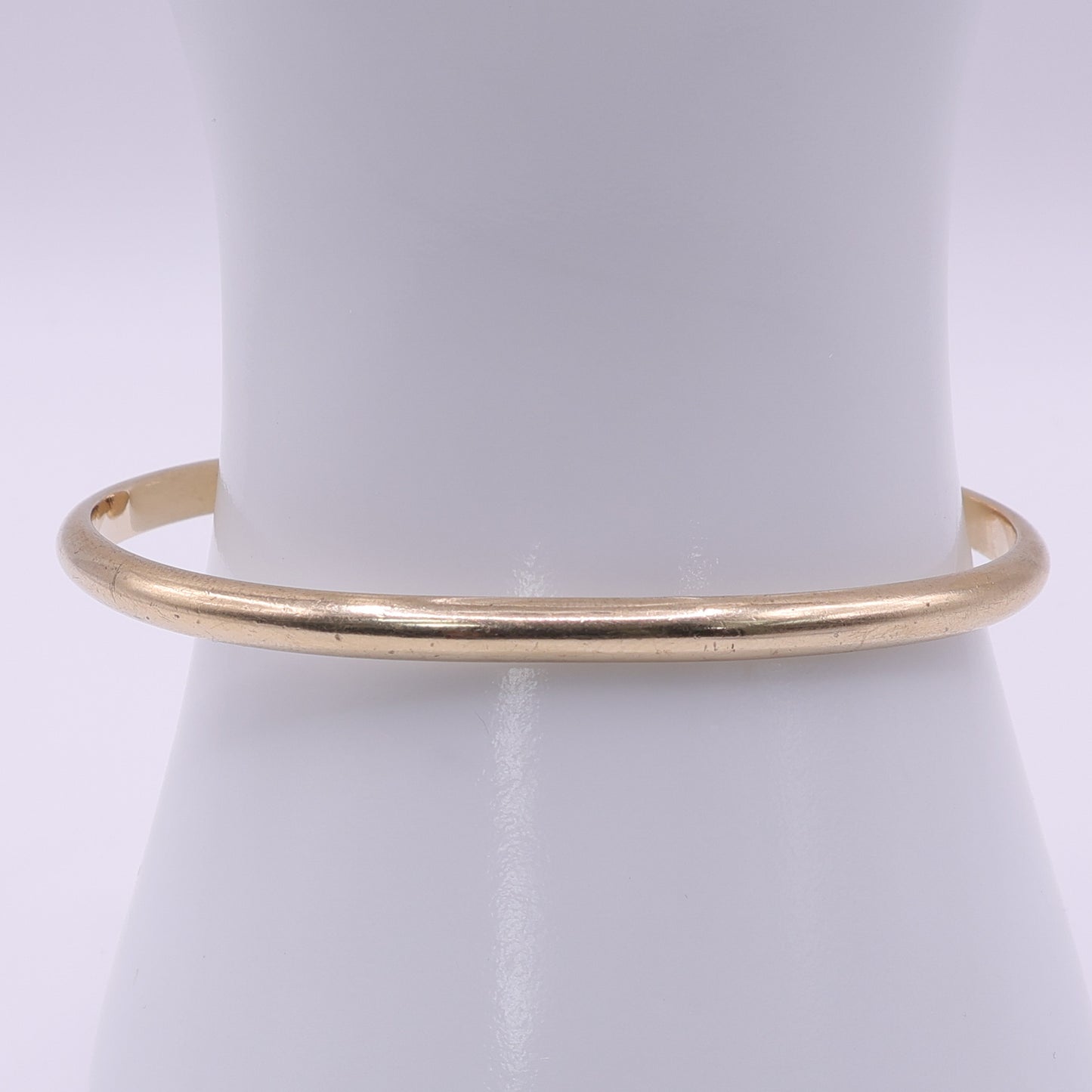 Second-Hand 9ct Yellow Gold Torque Bangle with Ball Ends