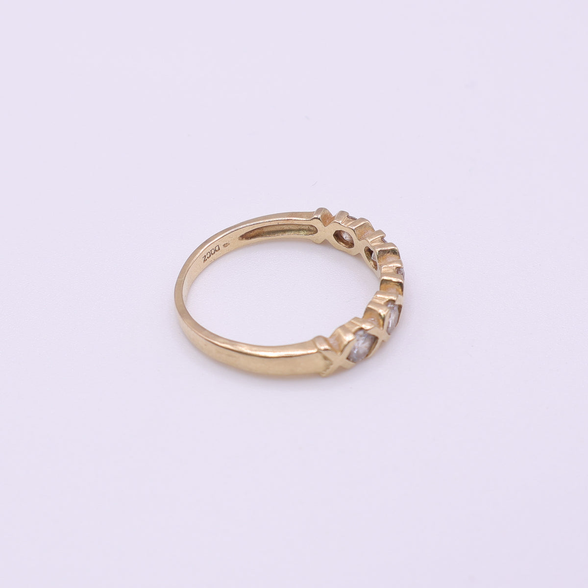 14ct Yellow Gold Five-Stone Half Eternity Ring