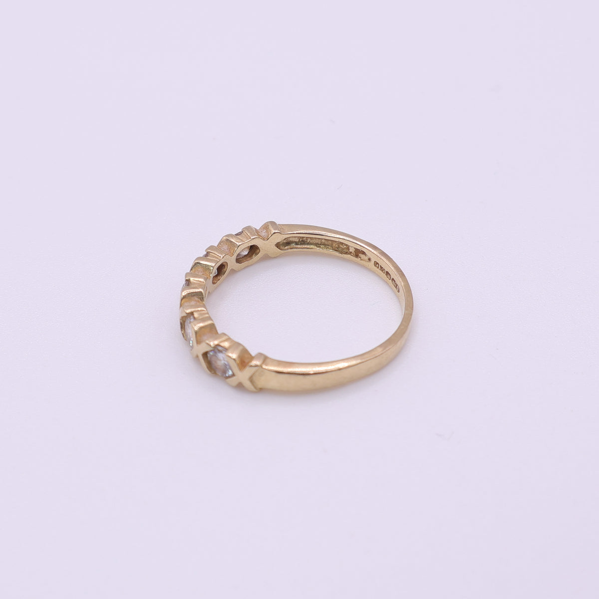 14ct Yellow Gold Five-Stone Half Eternity Ring