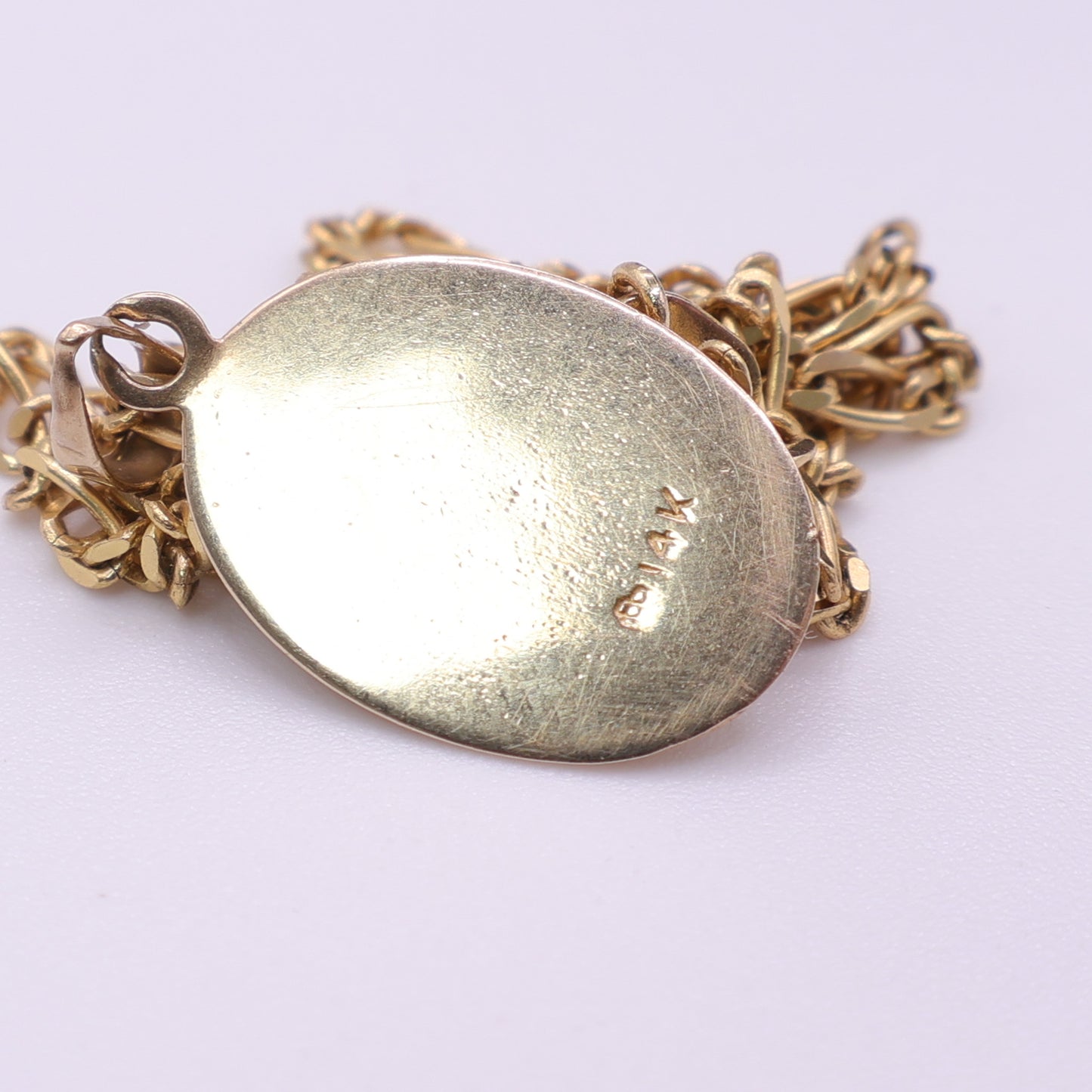 14ct Yellow Gold St Jude Pendant Necklace