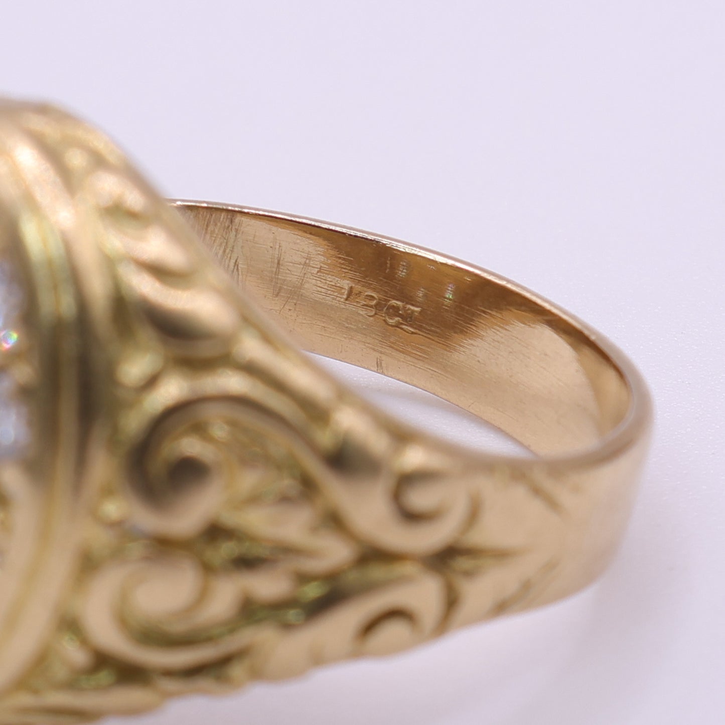 Second Hand 18ct Yellow Gold Diamond Cluster Ring