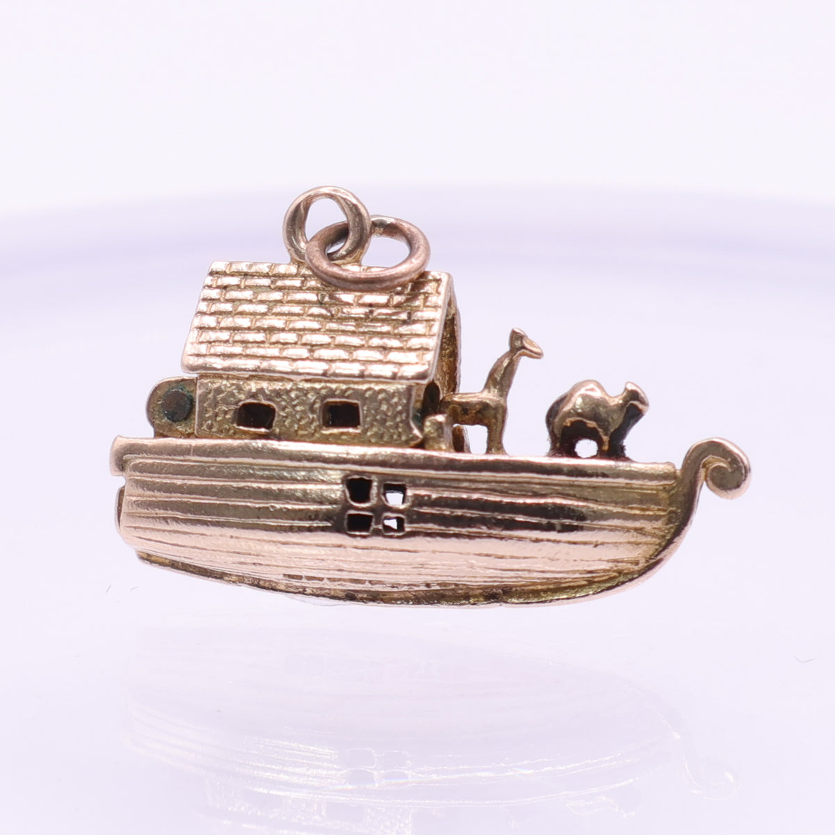 9ct Yellow Gold Noah’s Ark Charm Pendant