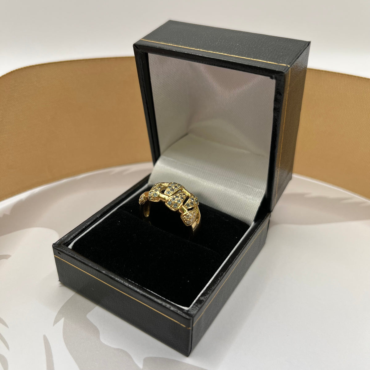 9ct Yellow Gold Diamond Dress Ring