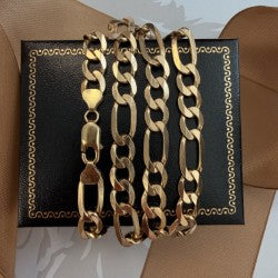 9ct Yellow Gold Figaro Chain - 20 Inch