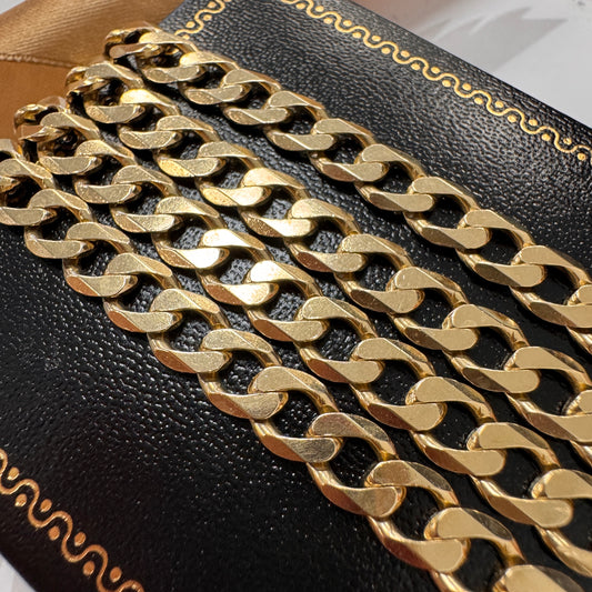 9ct Gold Curb Chain 26 Inch