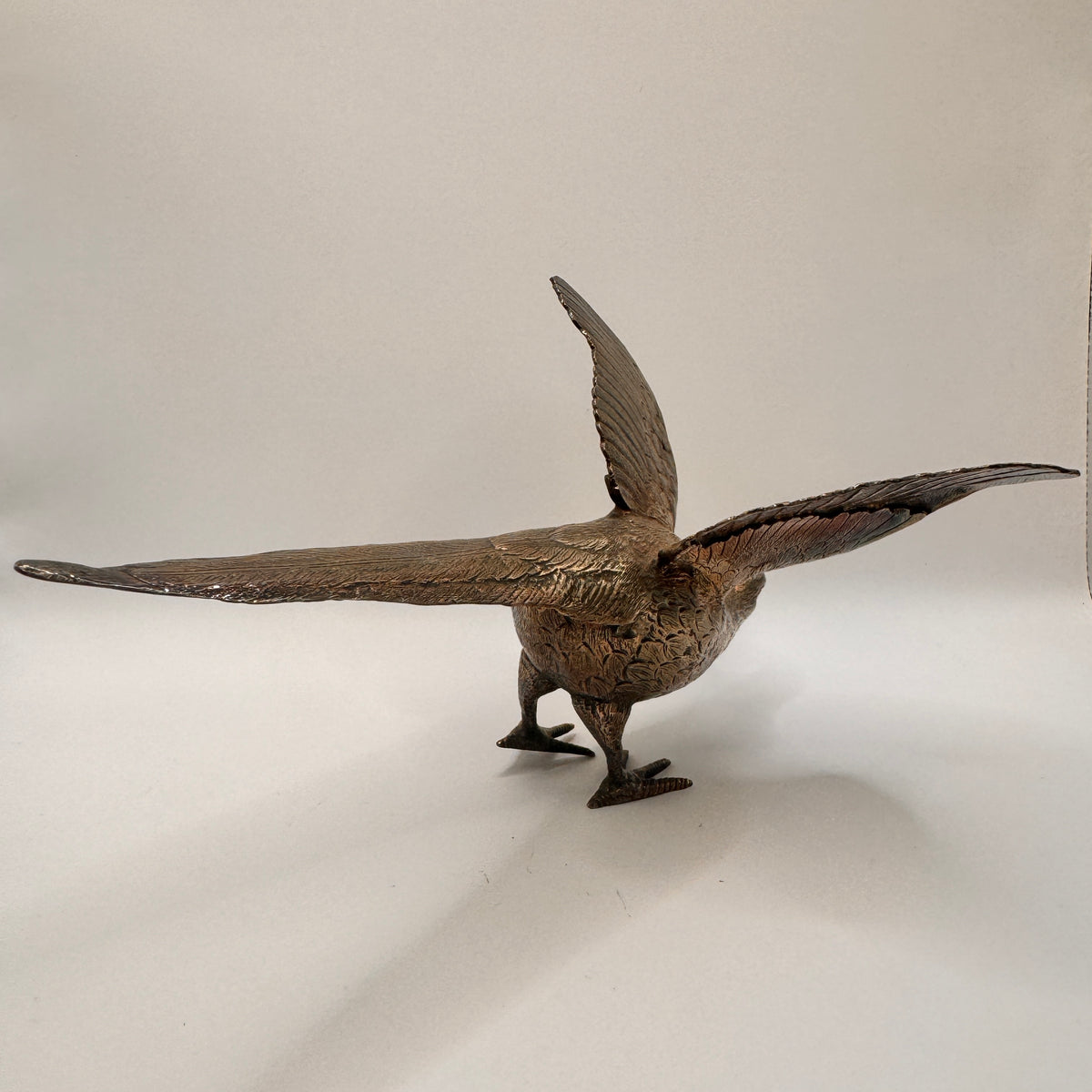 Sterling White Silver Pheasant Figurine – view 3