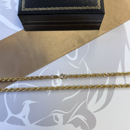 9ct Gold Rope Chain – 20 Inch