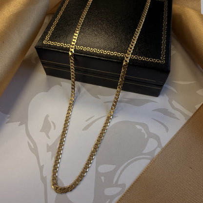 9ct Yellow Gold Curb Chain - 24 Inch