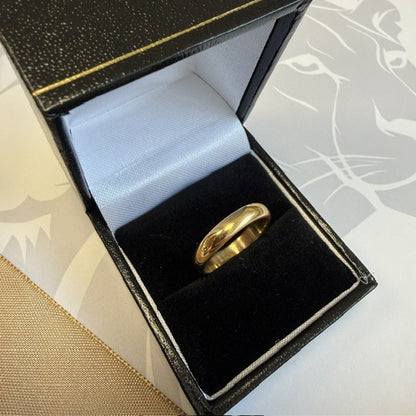 22ct Yellow Gold Wedding Ring 4mm D-Shaped