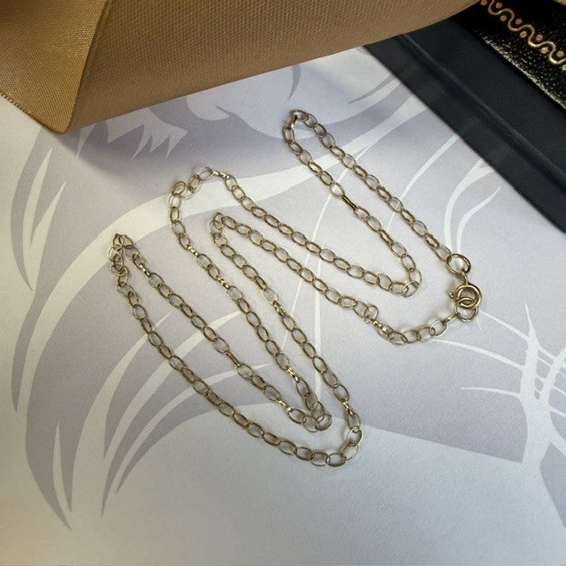 9ct Yellow Gold Belcher Chain 3mm - 20 Inch