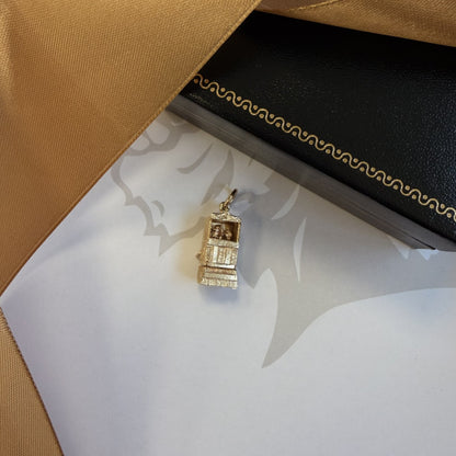 9ct Gold Moving Punch and Judy Pendant