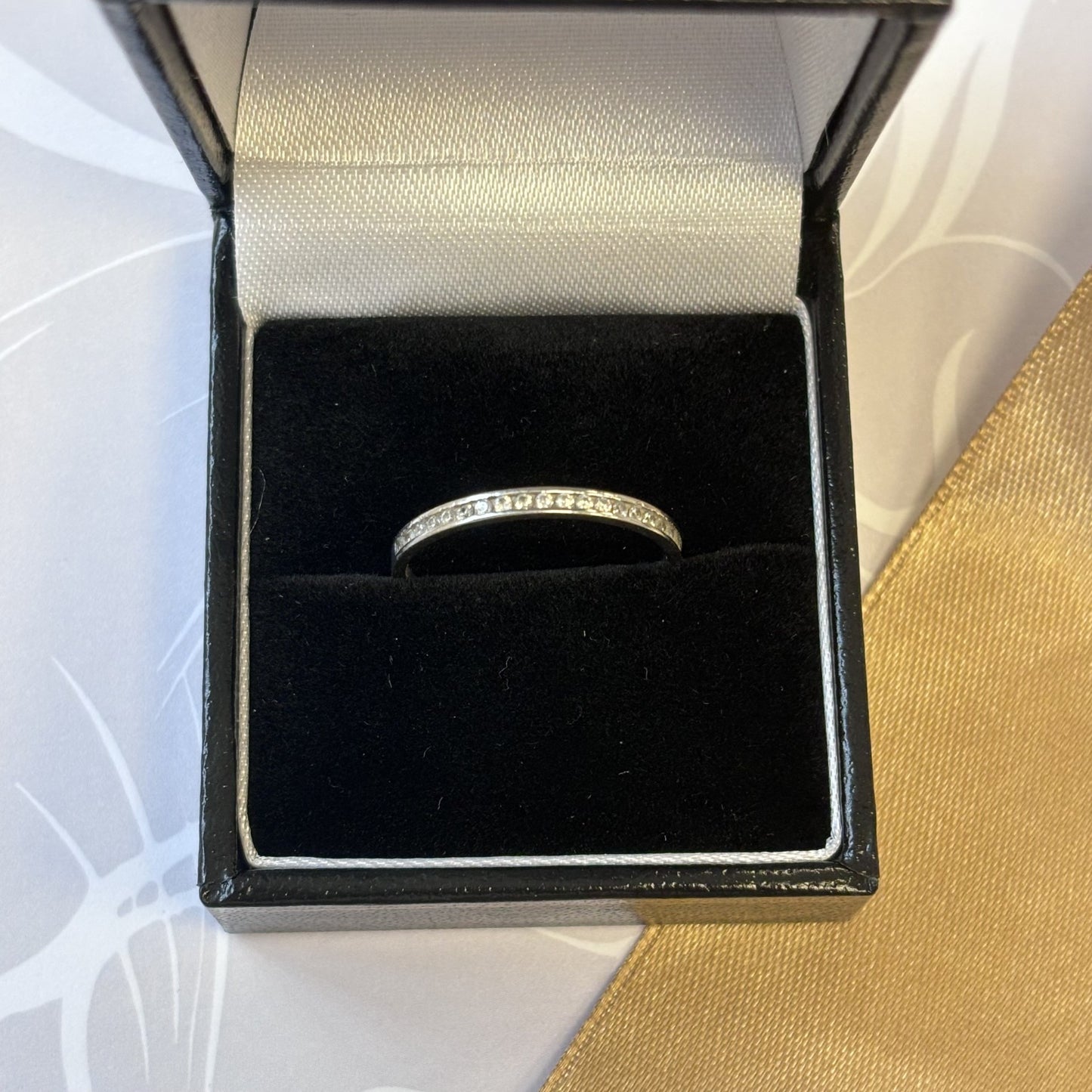 9ct Gold Diamond Half Eternity Ring