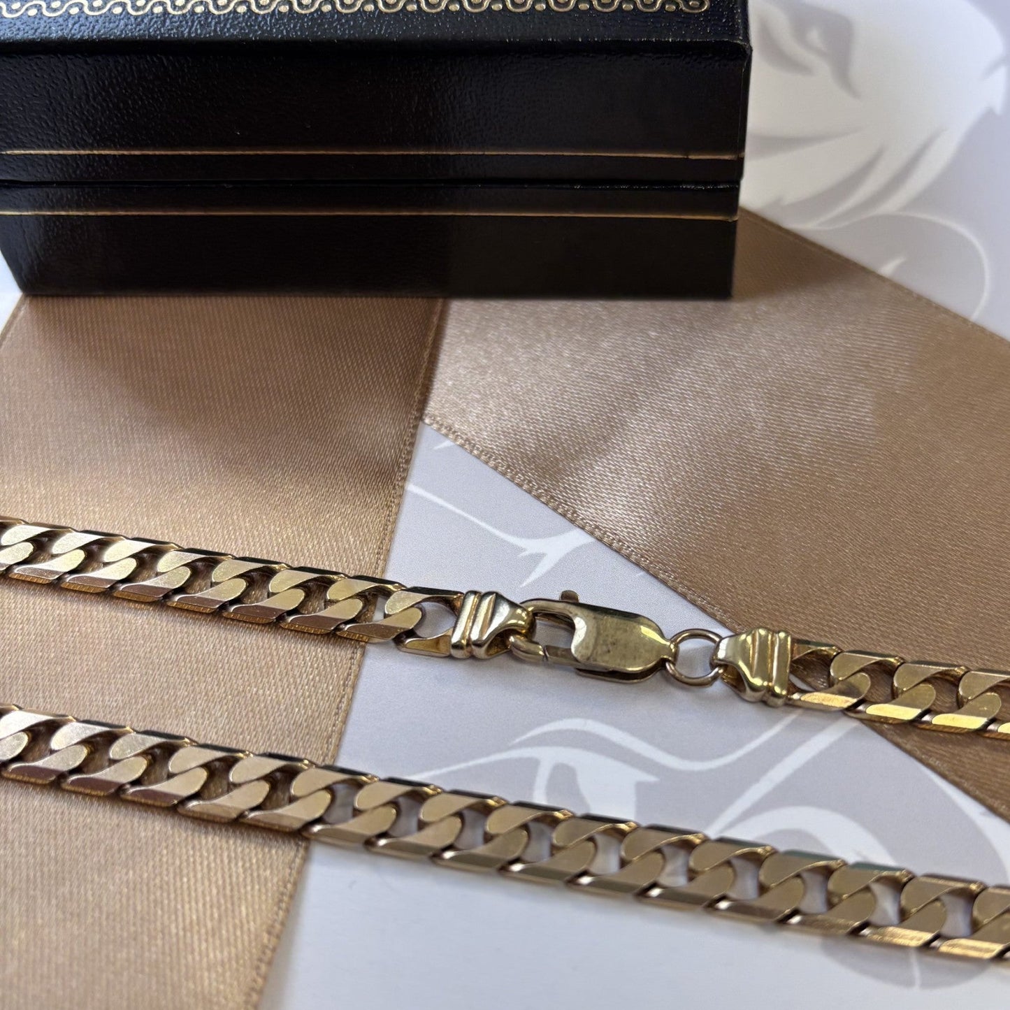 9ct Gold Curb Chain Solid Gold– 24 Inch