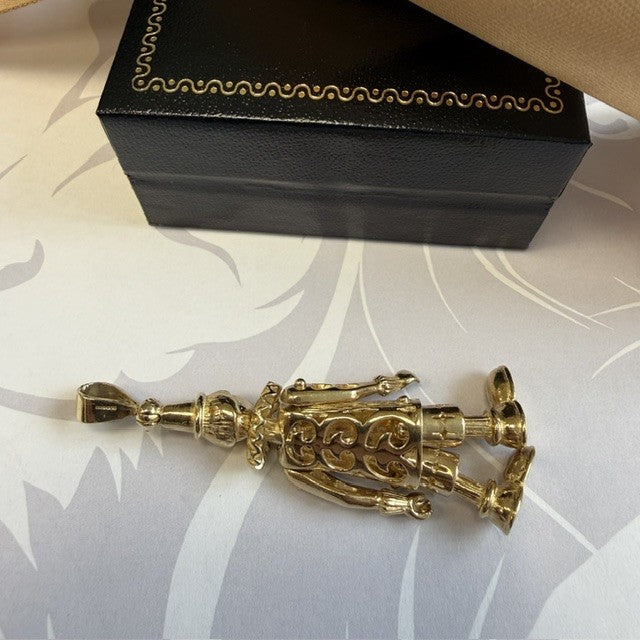 9ct Gold Clown Pendant Extra Large Clown