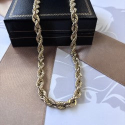 9ct Gold Rope Chain – 22 Inch