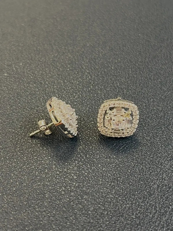 925 sterling silver cz stud earrings