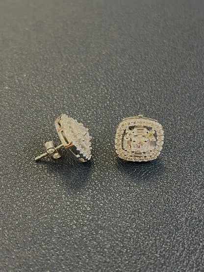925 sterling silver cz stud earrings