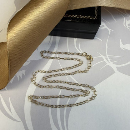 9ct Yellow Gold Belcher Chain 3mm - 20 Inch