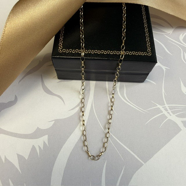 9ct Yellow Gold Belcher Chain 3mm - 20 Inch