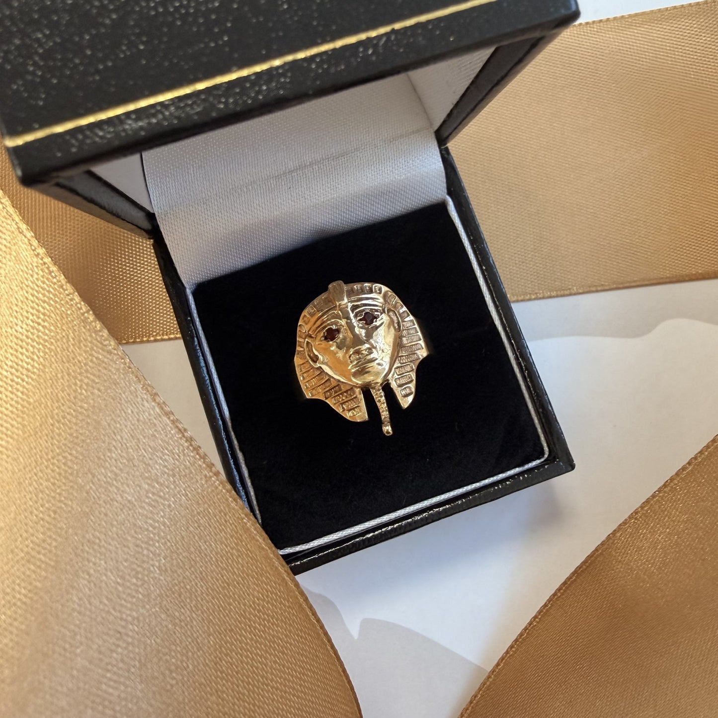 9ct Yellow Gold Ruby Pharaoh Ring