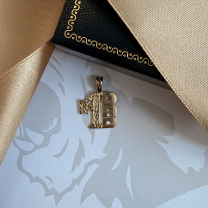 9ct Gold No. 1 Dad Pendant