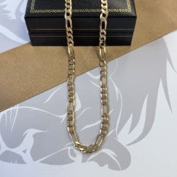 9ct Gold Figaro Chain Solid Gold – 24 Inch