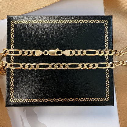 9ct Yellow Gold Figaro Chain - 20 Inch