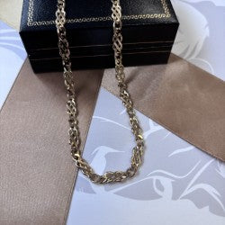 9ct Gold Celtic Link Solid Gold Chain – 24 Inch
