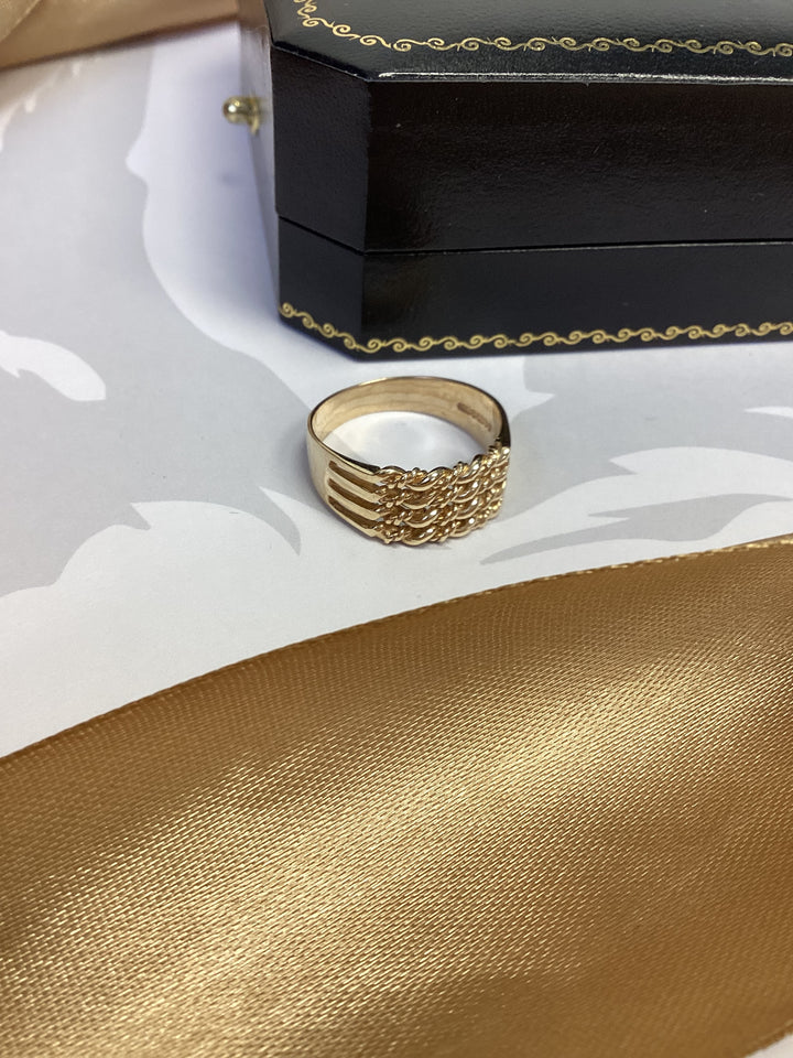 9ct Yellow Gold Keeper Ring