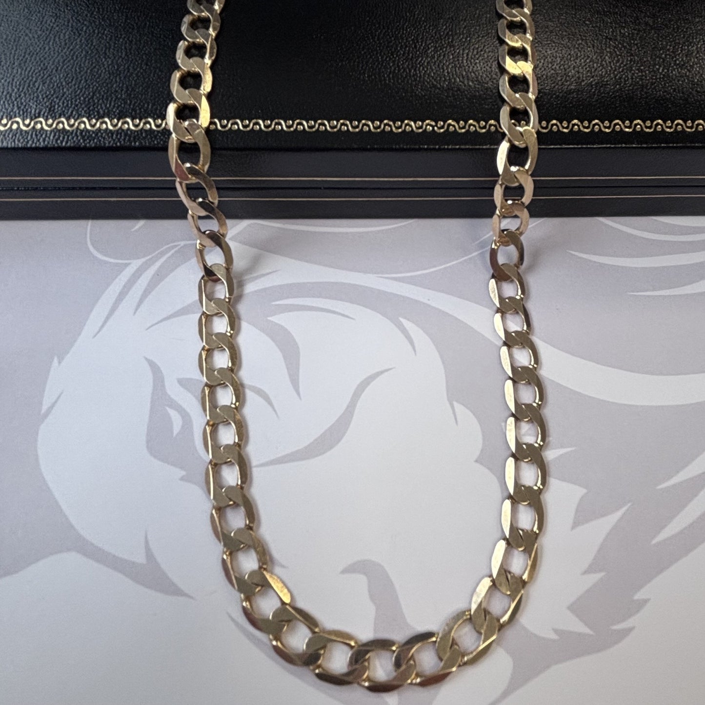 9ct Gold Curb Chain Solid Gold – 20 Inch