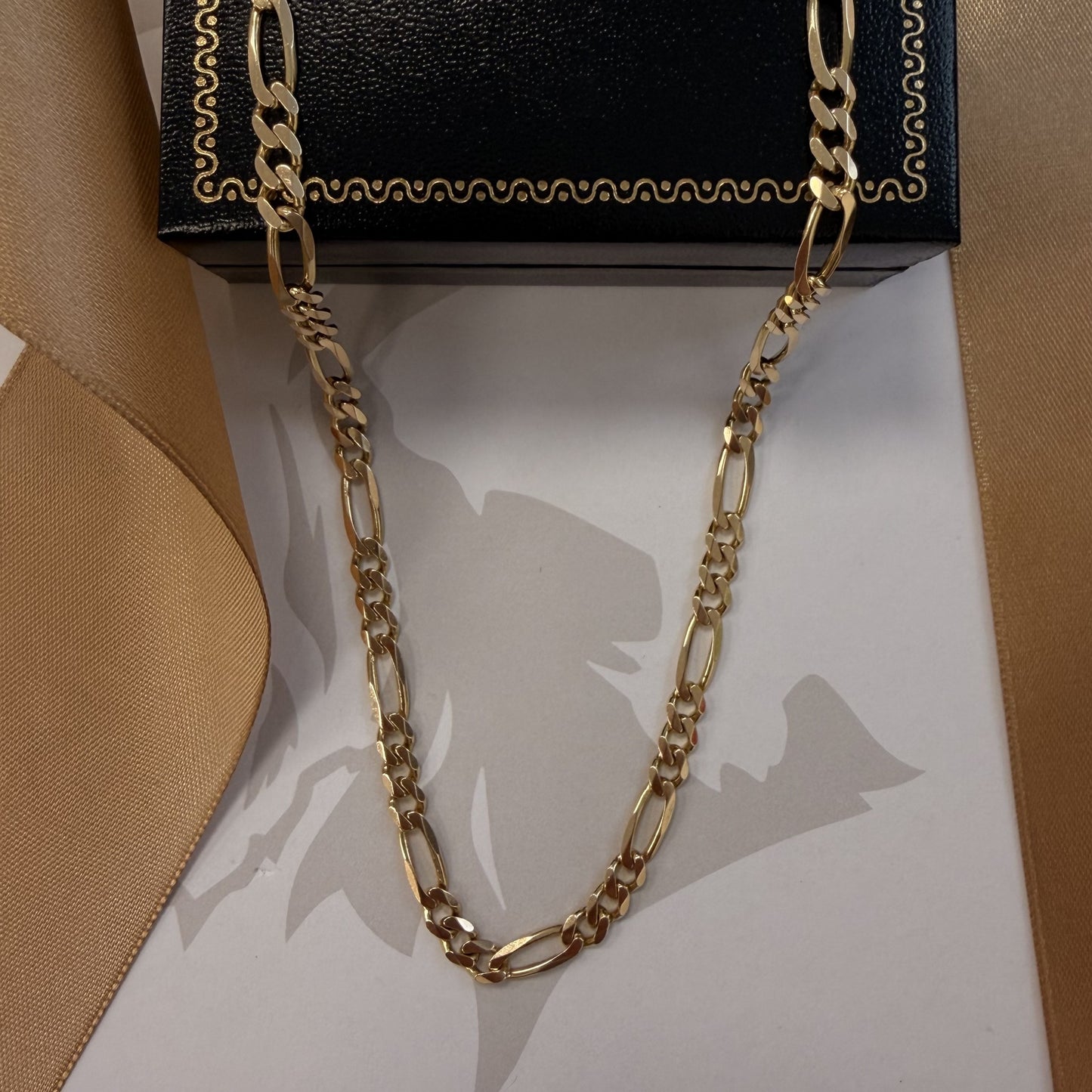9ct Yellow Gold Figaro Chain - 20 Inch