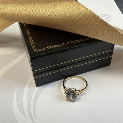 9ct Gold Mystic Topaz Dress Ring