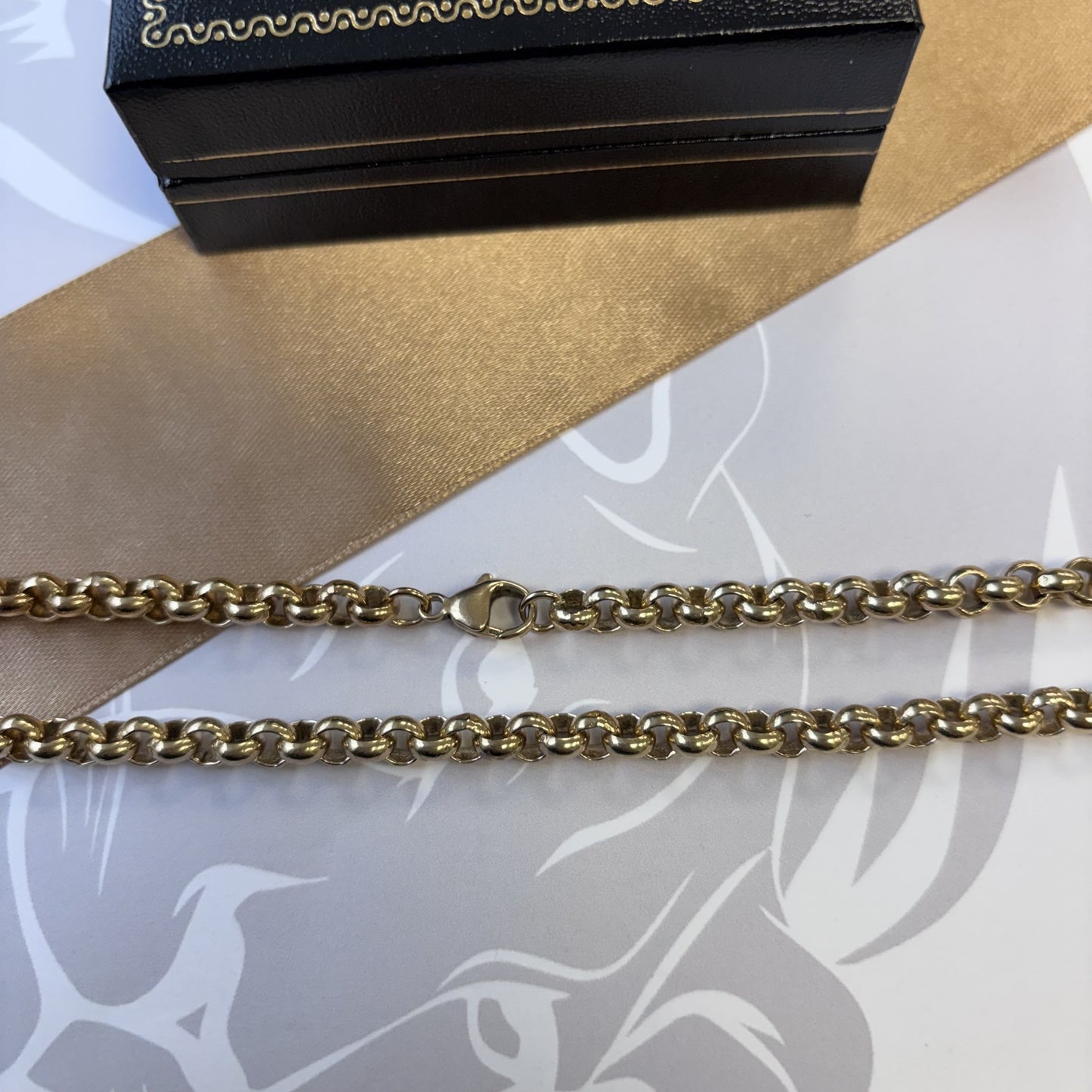 9ct Gold Belcher Chain – 20 Inch