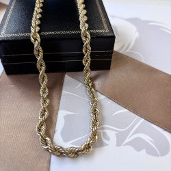 9ct Gold Rope Chain – 22 Inch