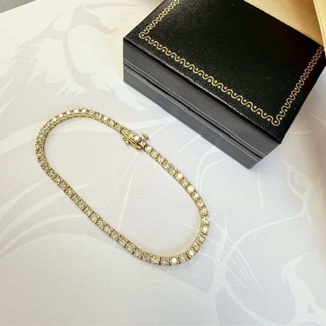 14ct Gold Tennis Bracelet 2.00ct Natural Diamond