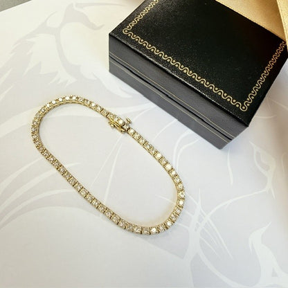 14ct Gold Tennis Bracelet 2.00ct Natural Diamond