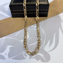 9ct Gold Figaro Chain Solid Gold – 24 Inch